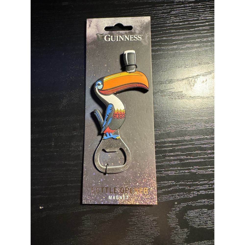 Guinness Toucan Bottle Opener Magnet Barware Beer Fridge Magnet New Official